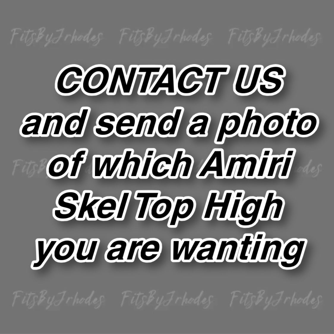 Amiri Skel Top High