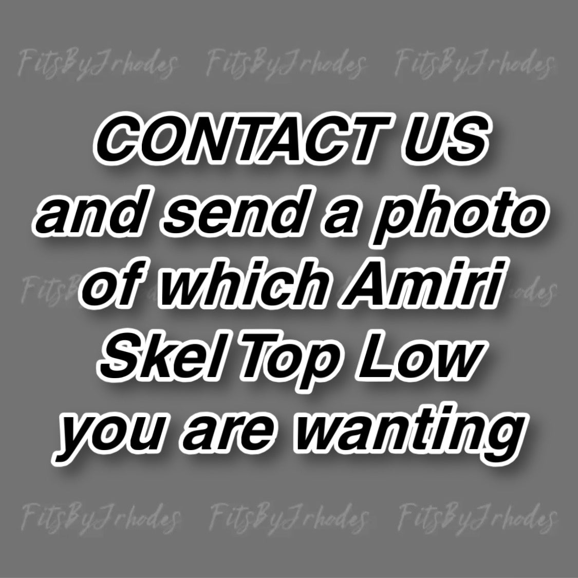 Amiri Skel Top Low