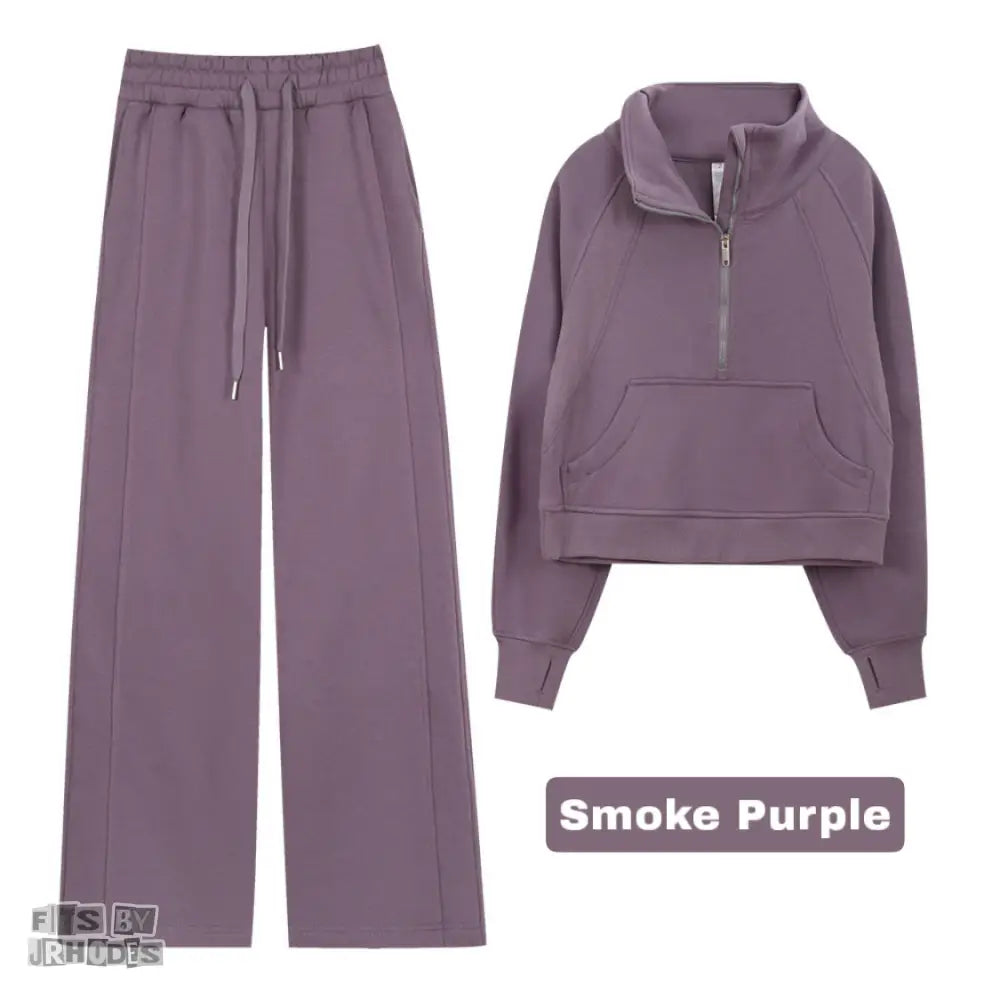 Scuba Funnel-Neck Halfzip set Small/2 / Smoke Purple