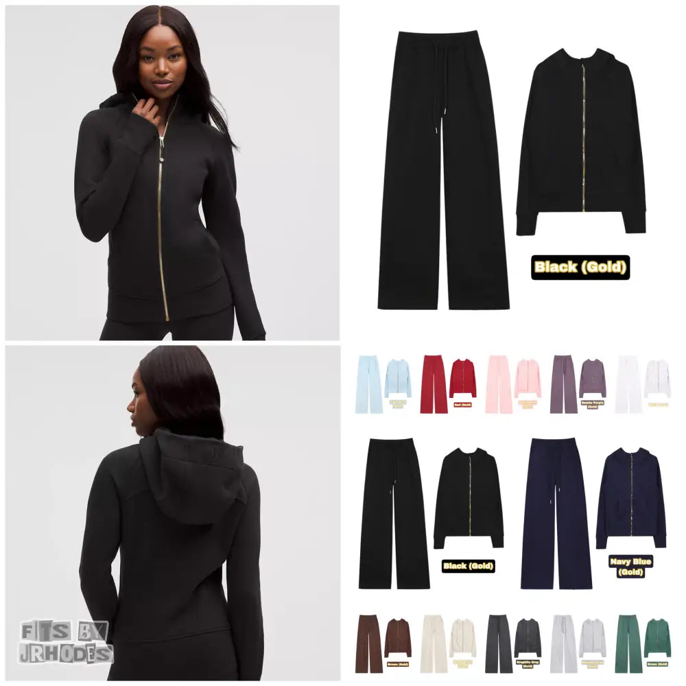 Scuba (GOLD) Full-Zip Hoodie set