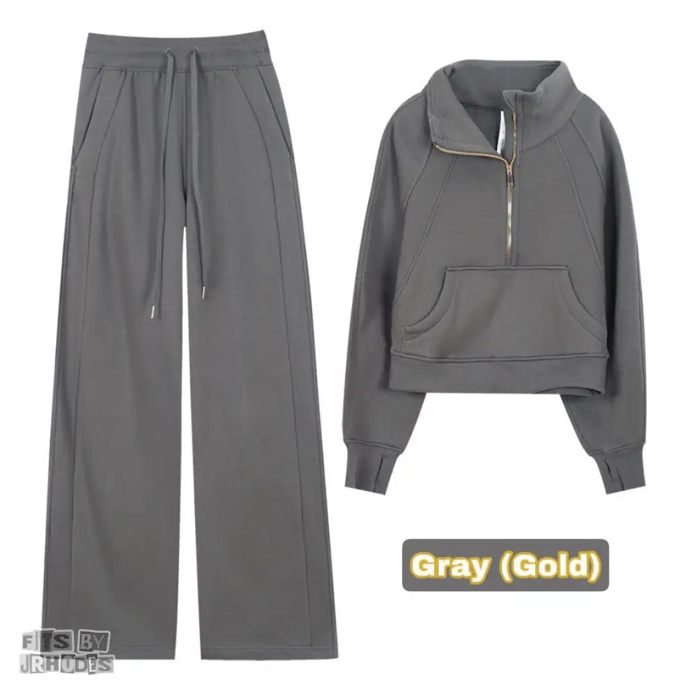 Scuba (GOLD) Funnel-Neck Halfzip set Small/2 / Gray