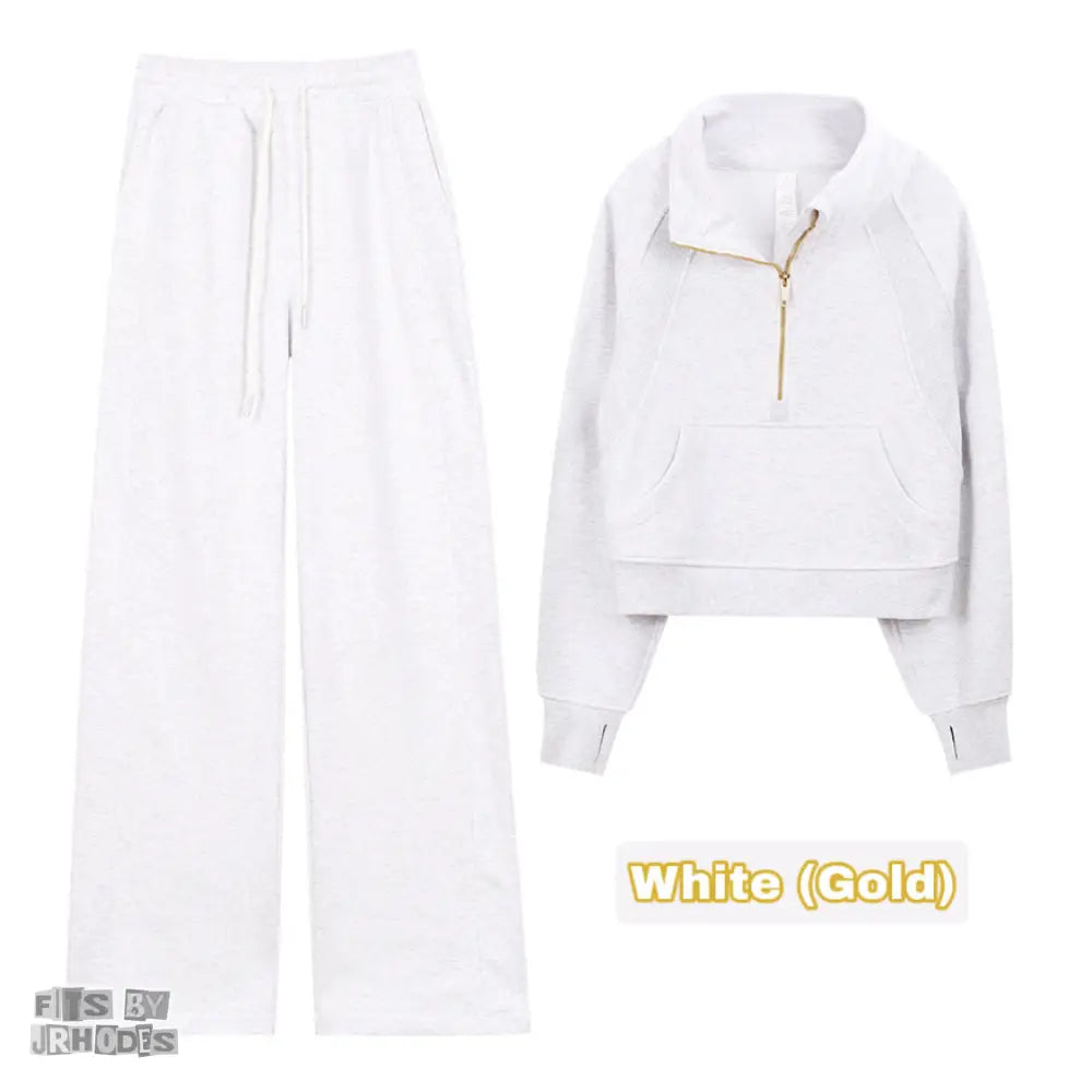 Scuba (GOLD) Funnel-Neck Halfzip set Small/2 / White